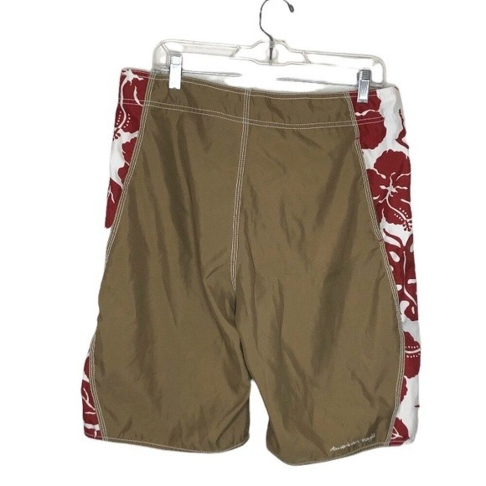 AMERICAN EAGLE Beige Board Shorts Surf Shorts Swim Trunks Mens Size 34 - Picture 2 of 11